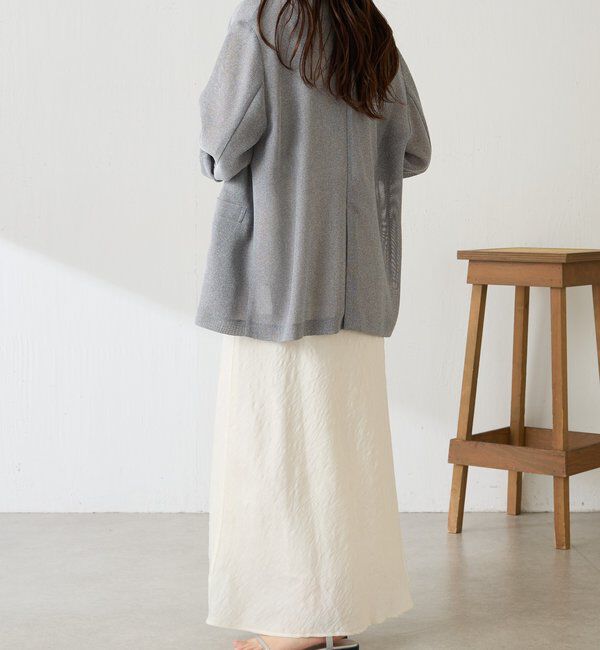  「【上品見え】シアージャガードフレアスカート」|スカート|