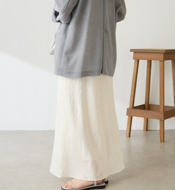  「【上品見え】シアージャガードフレアスカート」|スカート|