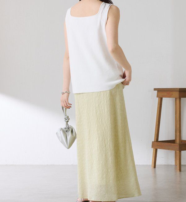  「【上品見え】シアージャガードフレアスカート」|スカート|