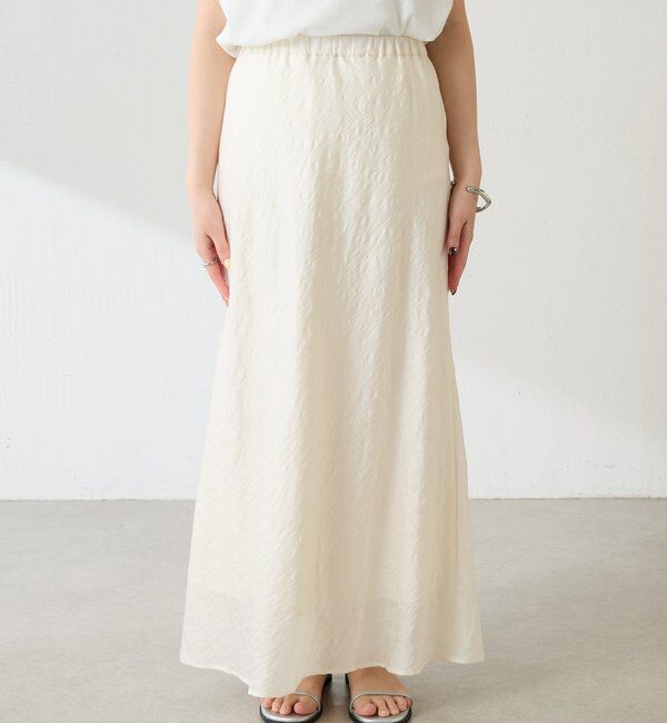  「【上品見え】シアージャガードフレアスカート」|スカート|