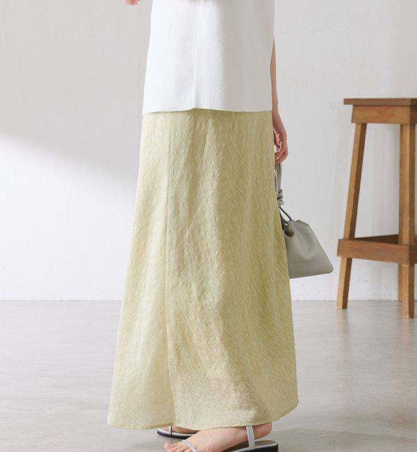  「【上品見え】シアージャガードフレアスカート」|スカート|