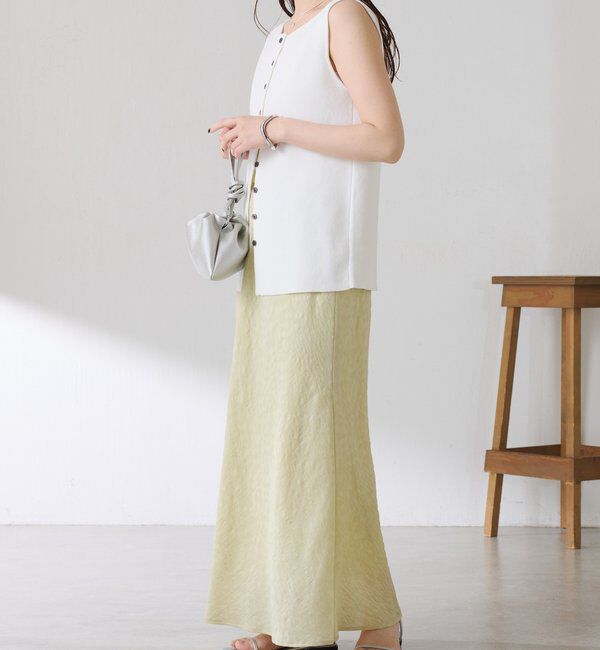  「【上品見え】シアージャガードフレアスカート」|スカート|