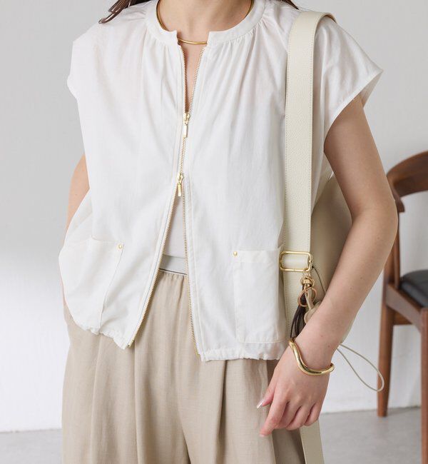  「コットンシアーフレンチベスト」|ベスト・ジレ|