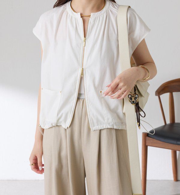  「コットンシアーフレンチベスト」|ベスト・ジレ|
