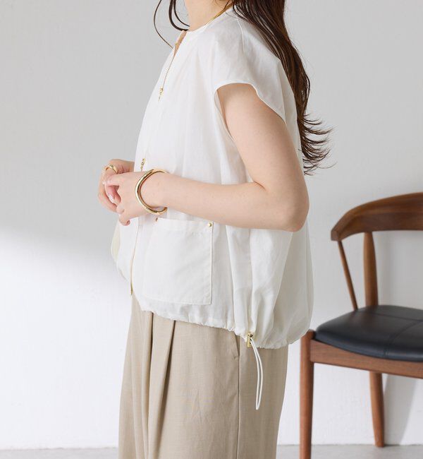  「コットンシアーフレンチベスト」|ベスト・ジレ|
