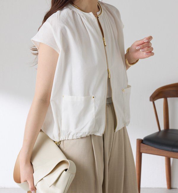  「コットンシアーフレンチベスト」|ベスト・ジレ|