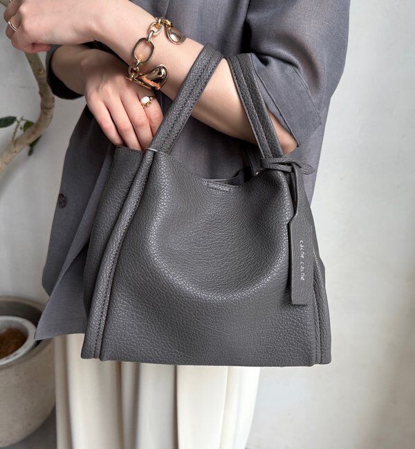  「【ベストセラーアイテム】ミニショルダー付ソフトレザー調ミニバッグ」|トートバッグ|