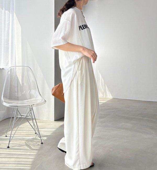  「【累計販売数3万枚突破/21色4サイズ展開！】タックワイドパンツ」|チノ|