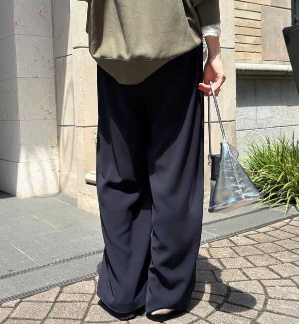  「【累計販売数3万枚突破/21色4サイズ展開！】タックワイドパンツ」|チノ|