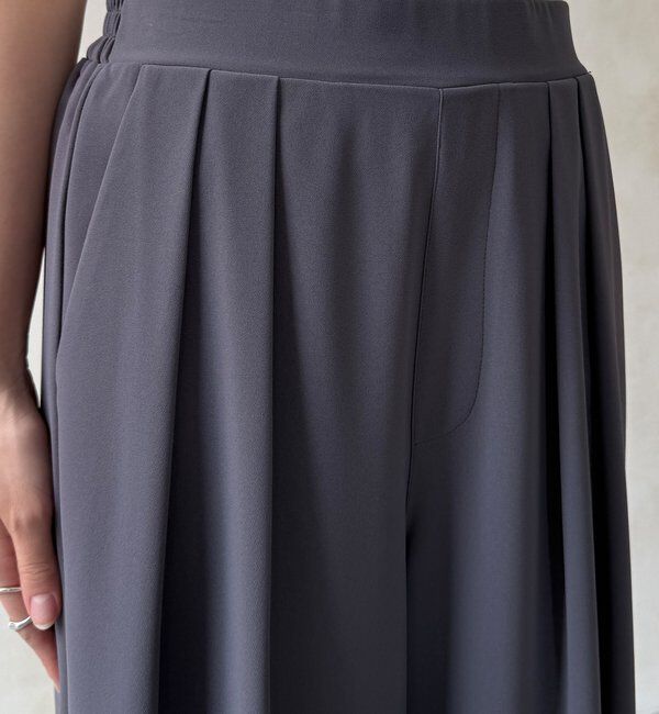  「【累計販売数3万枚突破/21色4サイズ展開！】タックワイドパンツ」|チノ|