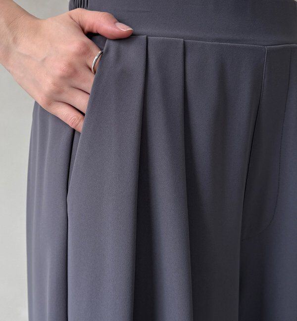  「【累計販売数3万枚突破/21色4サイズ展開！】タックワイドパンツ」|チノ|