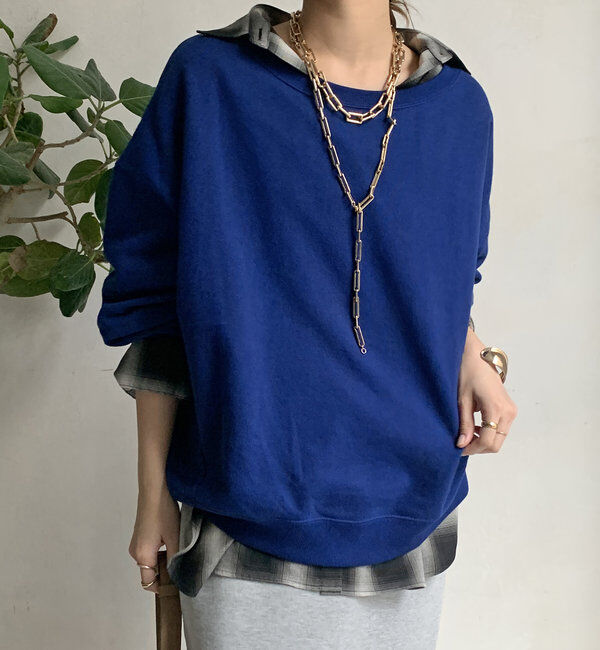  「【新色追加/毎年大人気！】裏毛スウェット」|Tシャツ・カットソー|ブルー