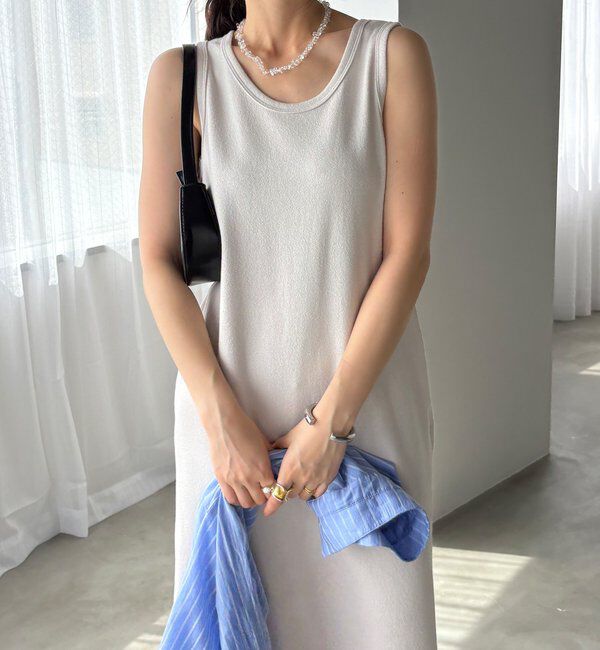  「【全骨格細見え】ブークレーダンボールタンクワンピース」|ワンピース|