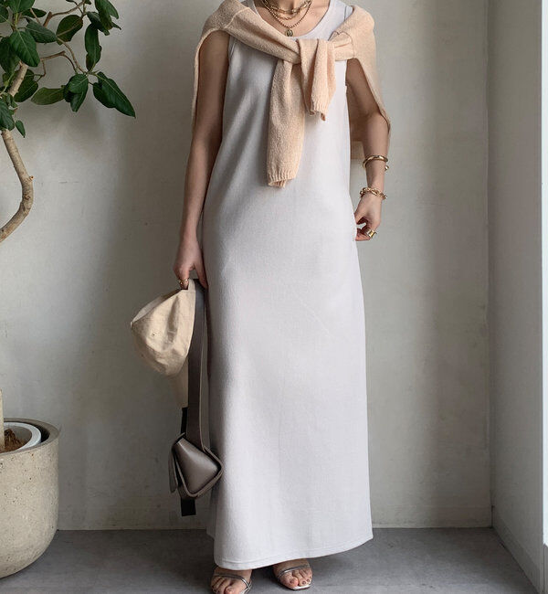  「【全骨格細見え】ブークレーダンボールタンクワンピース」|ワンピース|