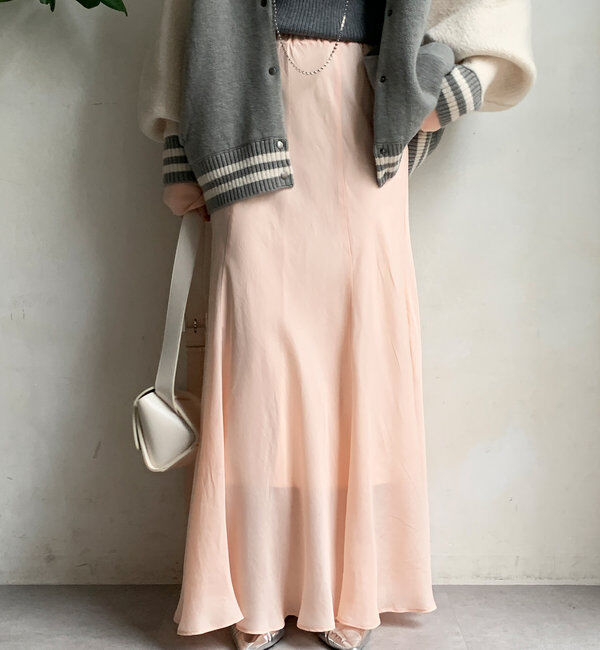  「キュプラ混フレアスカート」|スカート|