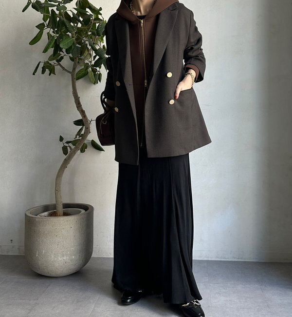  「キュプラ混フレアスカート」|スカート|