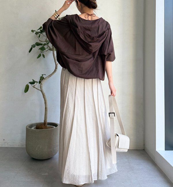  「シアーパネルプリーツスカート」|スカート|