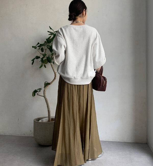  「シアーパネルプリーツスカート」|スカート|