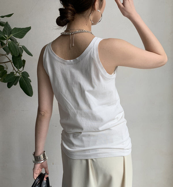  「ラメステッチキャミタンク」|Tシャツ・カットソー|