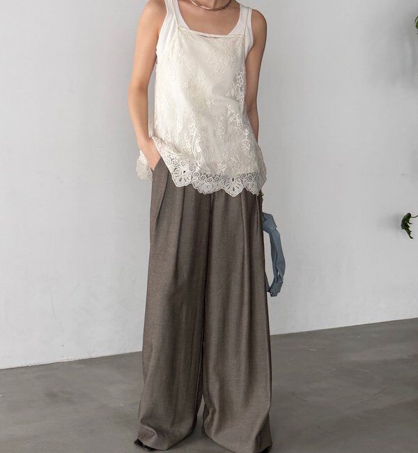  「スカラレースキャミ」|シャツ・ブラウス|