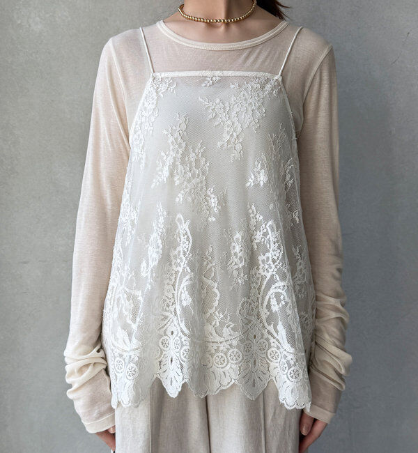  「スカラレースキャミ」|シャツ・ブラウス|