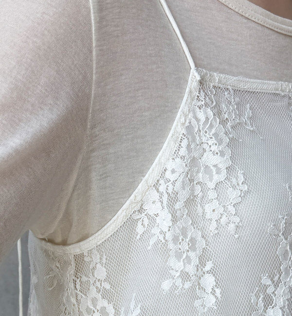  「スカラレースキャミ」|シャツ・ブラウス|
