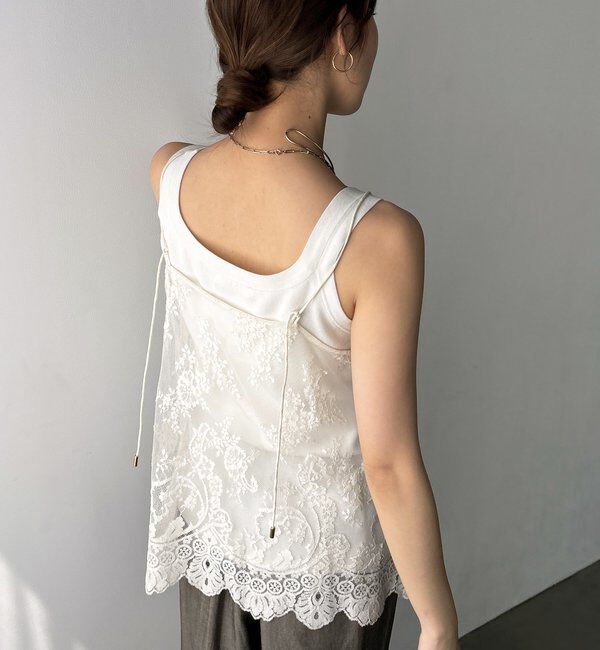  「スカラレースキャミ」|シャツ・ブラウス|