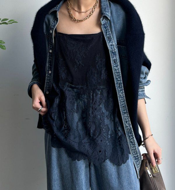  「スカラレースキャミ」|シャツ・ブラウス|