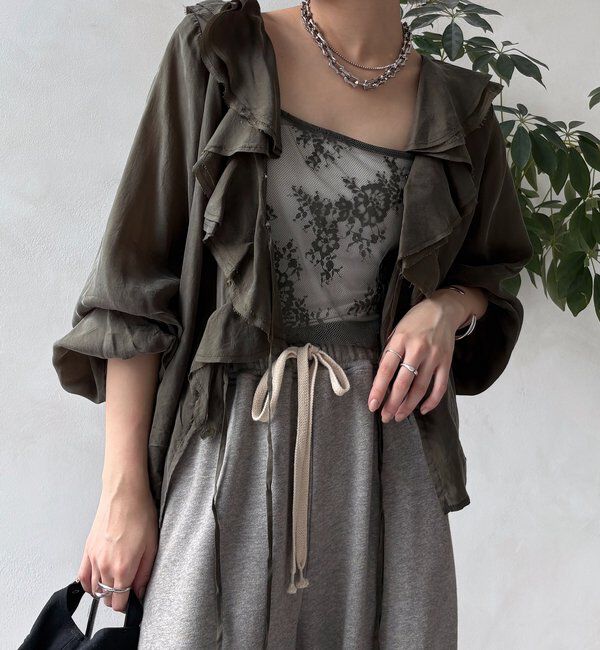  「スカラレースキャミ」|シャツ・ブラウス|