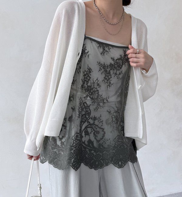  「スカラレースキャミ」|シャツ・ブラウス|