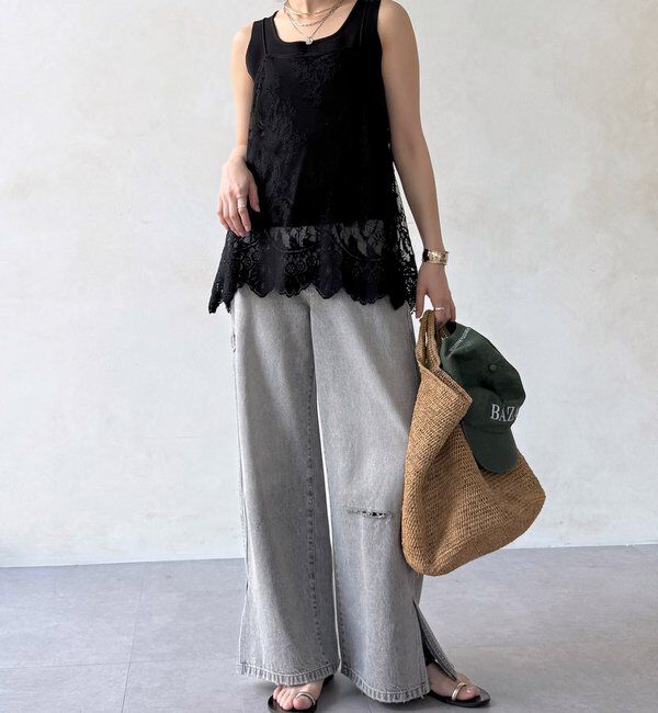  「スカラレースキャミ」|シャツ・ブラウス|