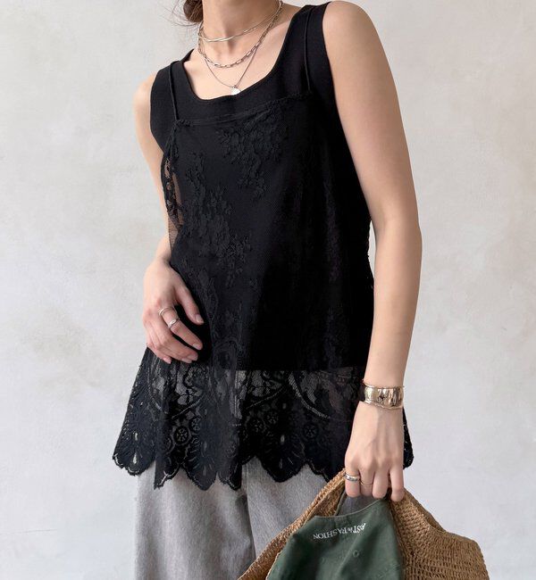  「スカラレースキャミ」|シャツ・ブラウス|
