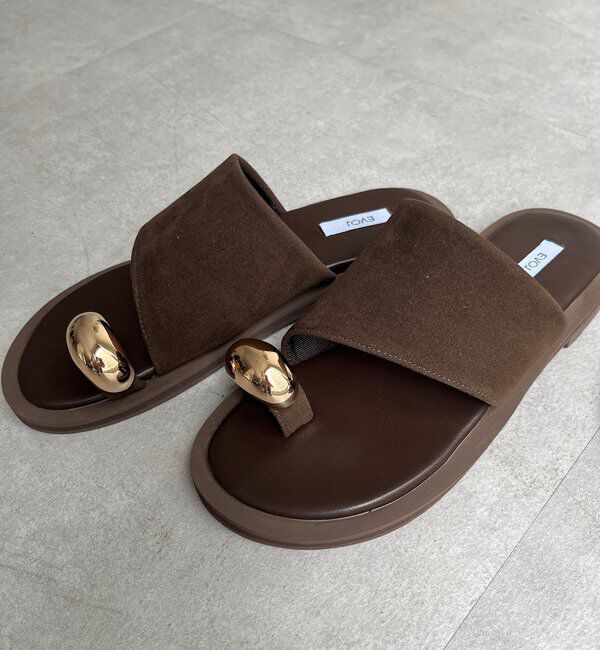  「GOLDリングトングサンダル」|サンダル|