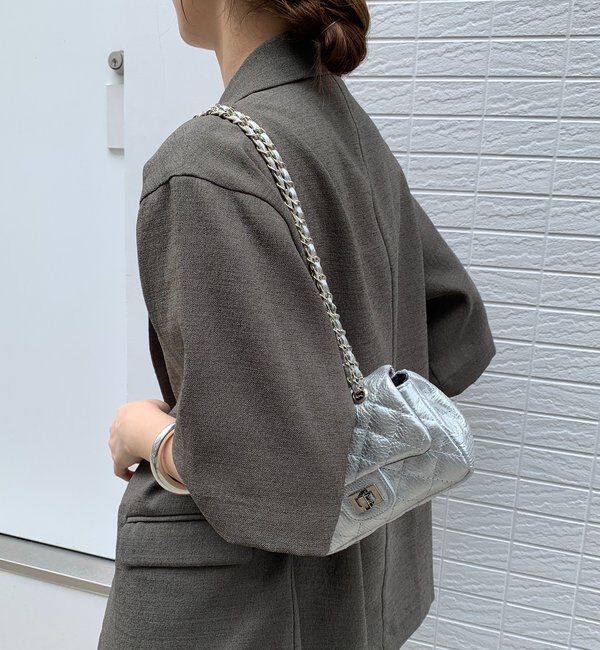  「キルティングレザーショルダー」|トートバッグ|