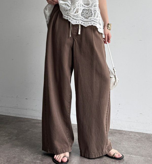  「デニムワイドイージーパンツ」|デニム|