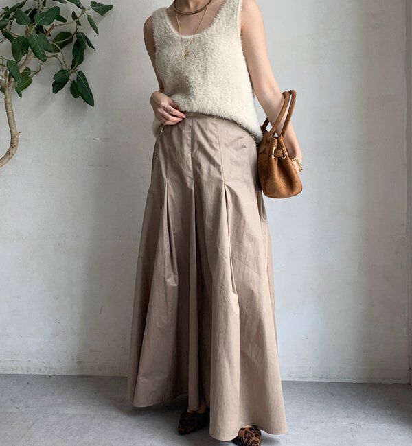  「シャイニータックフレアスカート」|スカート|