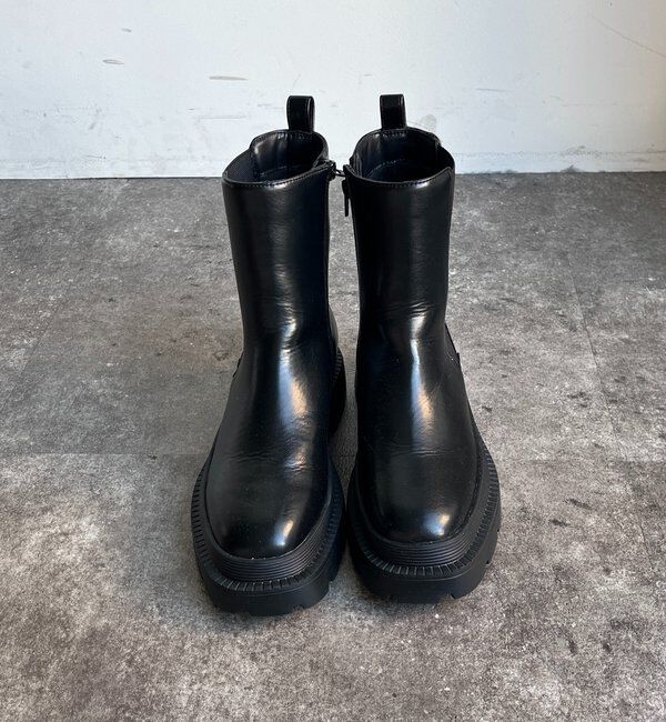  「サイドゴアタンクショートブーツ」|ショートブーツ|