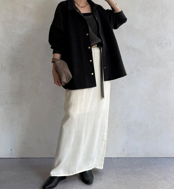  「前後2WAYシャギーニットタンクベスト」|ニット・セーター|