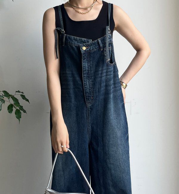  「【WEB限定】 デニムオールインワン」|ワンピース|