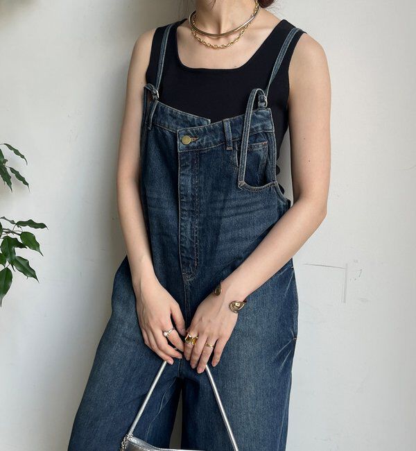  「【WEB限定】 デニムオールインワン」|ワンピース|