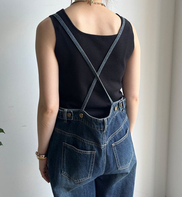  「【WEB限定】 デニムオールインワン」|ワンピース|