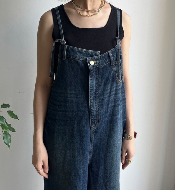  「【WEB限定】 デニムオールインワン」|ワンピース|