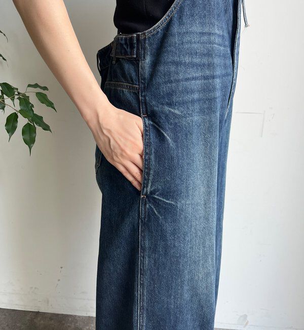  「【WEB限定】 デニムオールインワン」|ワンピース|