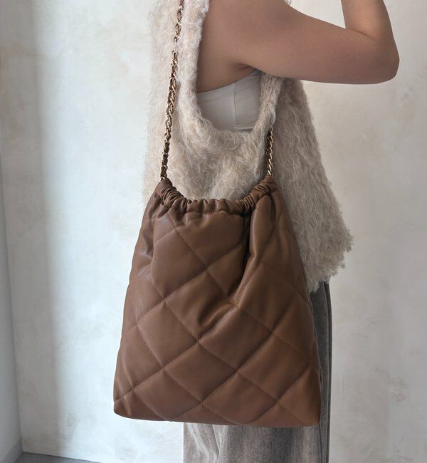  「キルティングチェーンショルダー」|トートバッグ|