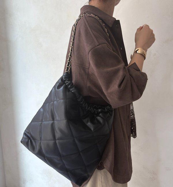  「キルティングチェーンショルダー」|トートバッグ|