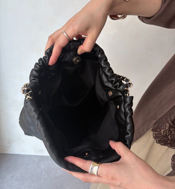  「キルティングチェーンショルダー」|トートバッグ|