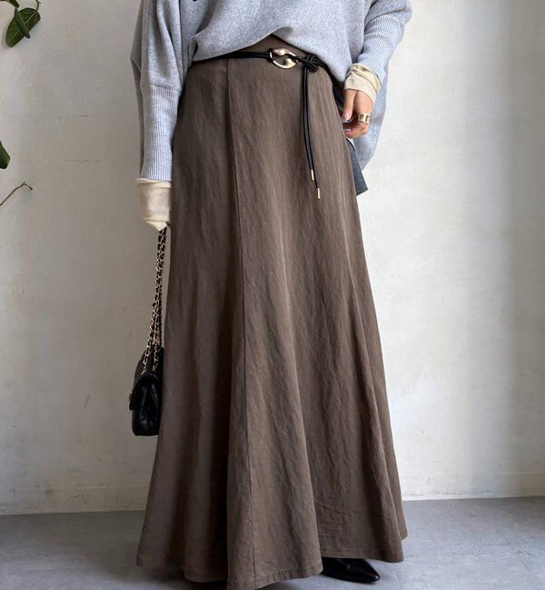  「【セットアップ対応】ピグメントライクフレアスカート」|スカート|