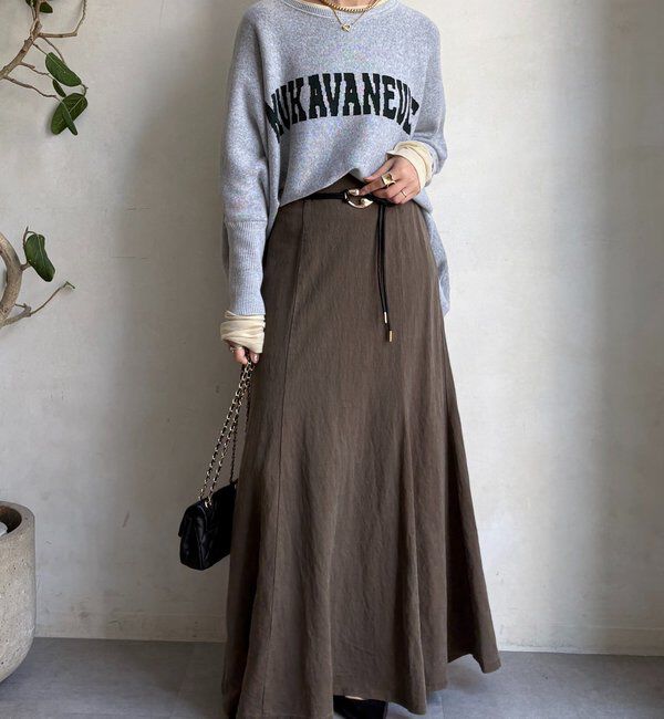  「【セットアップ対応】ピグメントライクフレアスカート」|スカート|