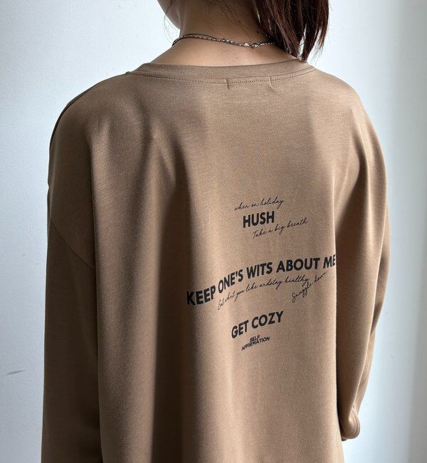  「前後ロゴポンチョプルオーバー」|Tシャツ・カットソー|