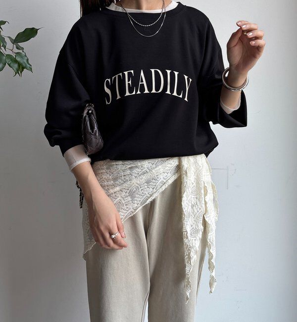  「前後ロゴポンチョプルオーバー」|Tシャツ・カットソー|